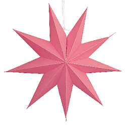 Звезда 45 см девятиконечная, розовый
