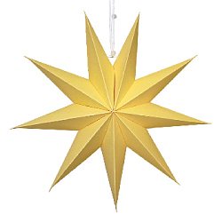 Звезда 30 см девятиконечная, желтый